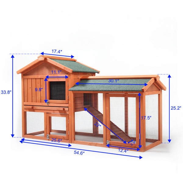 Tucker Murphy™ Pet Kaiya Chicken Coop with Chicken Run For Up To 6